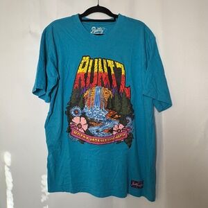 Runtz Rocky Mountain High Graphic T-Shirt Blue‎ Men's XL Short Sleeve